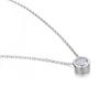 eManco Elegant Titanium Steel Diamond Clavicle Necklace for Women - Versatile, Non-Fading, Stainless Steel Pendant.