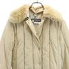 Salvatore Ferragamo 90s Made In Italy Old With Rabbit Fur Batting Coat 42 Women Used