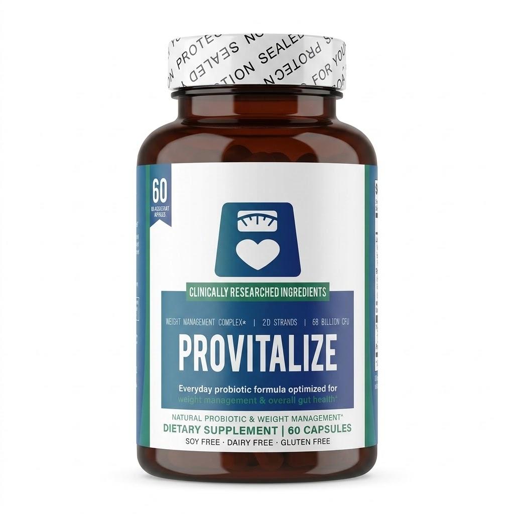 Provitalize | Probiotyki dla Kobiet, Menopauza | Wsparcie Stawów, Seksi Krągłości Brzucha, Zdrowie Jelit, Wzdęcia