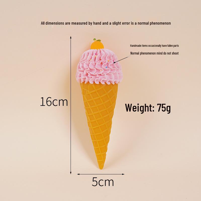 

Fruit Cream Cone Claw Machine Toy for Milk Tea Shop Decor