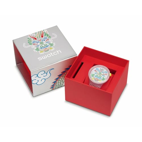 Swatch DRAGON IN CLOUD SB05Z102 Transparent Wristwatch