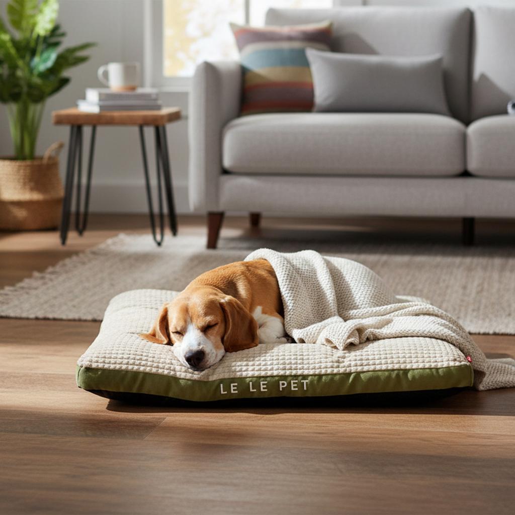 Dog Bed Flannel Materialwarm Pet Mat Washable Pp Cotton Filling Pet Bed Four Seasons Use For Large Medium Dogs Sleeping Mat
