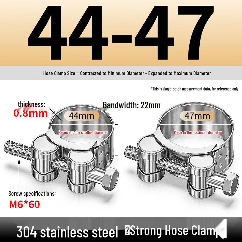 Aokewen Stainless Steel Heavy-Duty Pipe Clamps