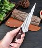 Barbecue Knife Slicing Meat Fruit Fish Filleting Utility Knife Kitchen Knives Wood Handle Forged Blade Chef Cooking Boning Knife