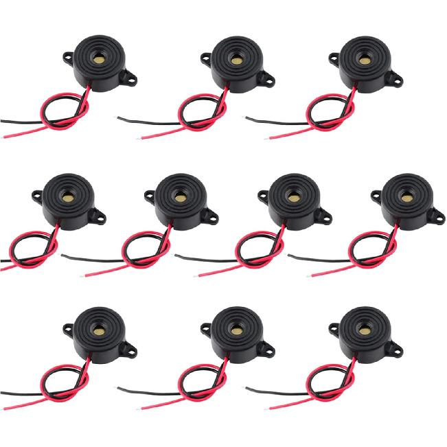 10PCS SFM-20B Active Buzzer 95dB High Decibel Electric Piezo Alarm Ringer DC3-24V Continuous Beep Sound Siren Buzzers Speaker for Arduino