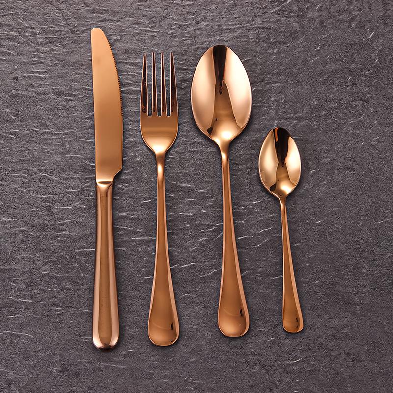 304 Portugal Thickened Stainless Steel Cutlery Set - Knife, Fork & Spoon for Restaurant or Hotel