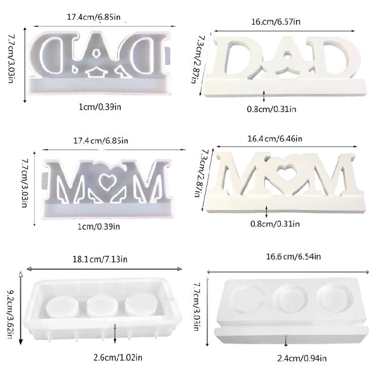 Candle Holder Molds with Base for Crafting Candle Holder