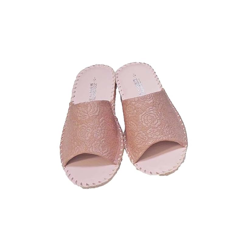 Pansy Women's Slippers, Indoor Shoes [8691] Pink, Size L (24-24.5cm)