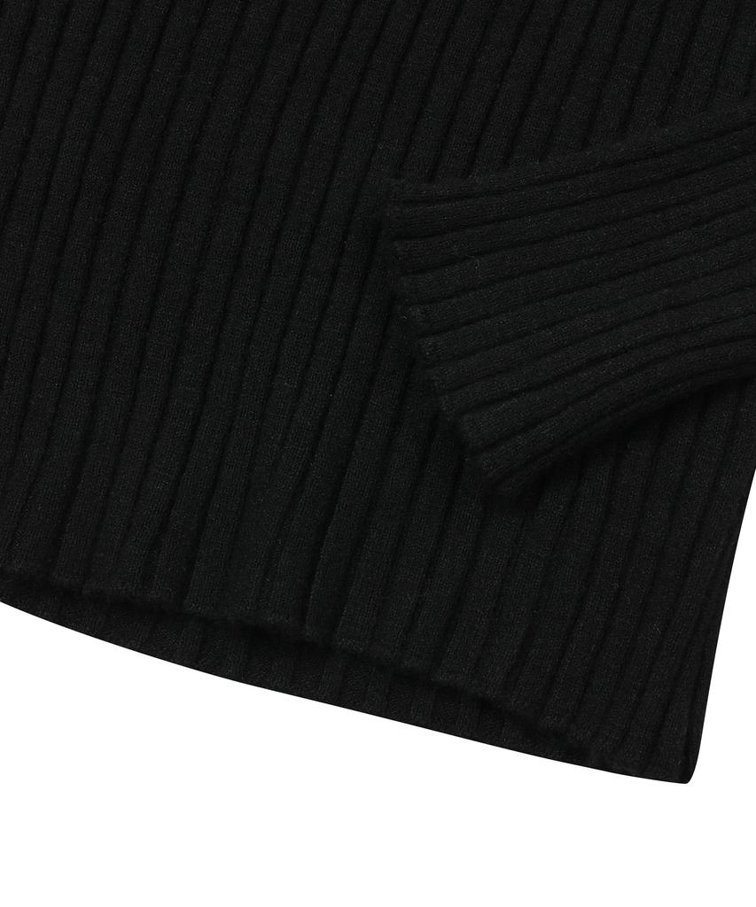 MUCENT Sharon V-Neck Crop Ribbed Knit (3 Colors)