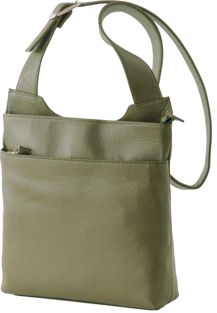 

Shoulder Bag Made in Japan Cowhide Khaki [Jamale] Women s Leather