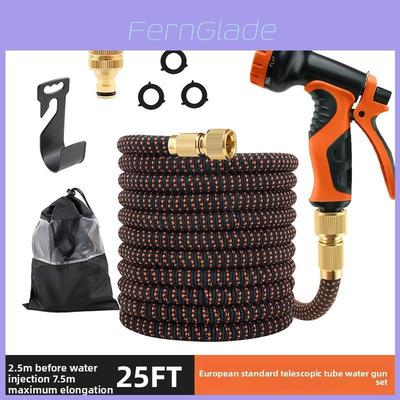 Garden Water Hose Set With Autorewind And Highpressure Garden Spray For Lawn And Car Wash