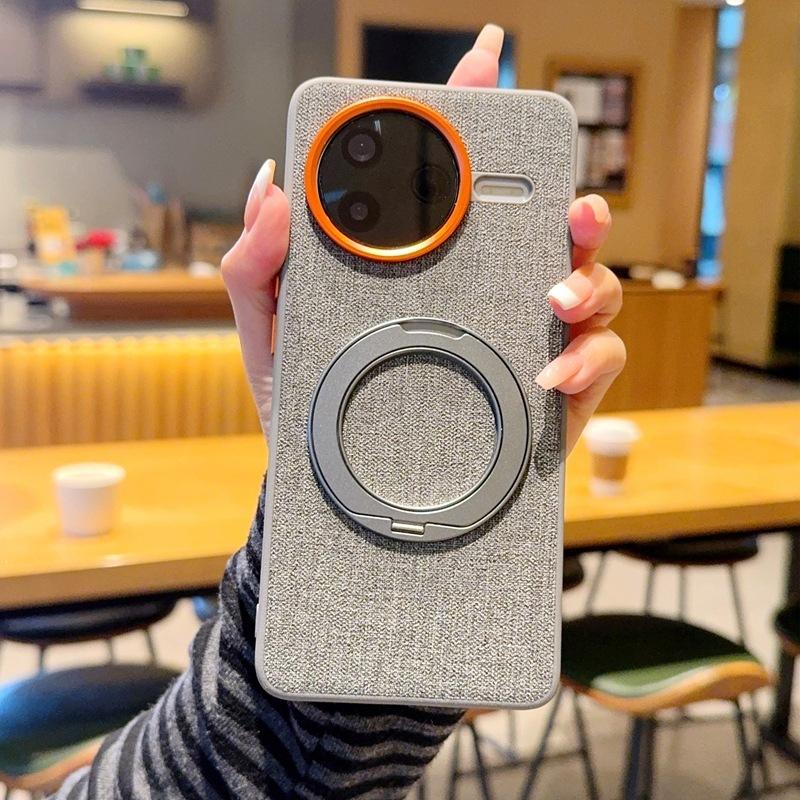 Suitable for Redmi K11 Mobile Phone Case with Bracket Rotating K11Pro Cloth Pattern Protective Case Poco F1 Pro Magnetic Case
