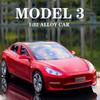 1/32 mēroga Tesla MODEL 3 sakausējuma automašīnas modelis, diecast automašīnas un rotaļu transportlīdzekļi, automašīnu dekorēšana, bērnu simulācijas rotaļlietas bērniem, dāvanas, zēnu rotaļlieta