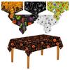 Halloween Decoration Tablecloth,Disposable Pumpkin Spider Web Bat Plastic Table Cover,Halloween Party Home Table Decor