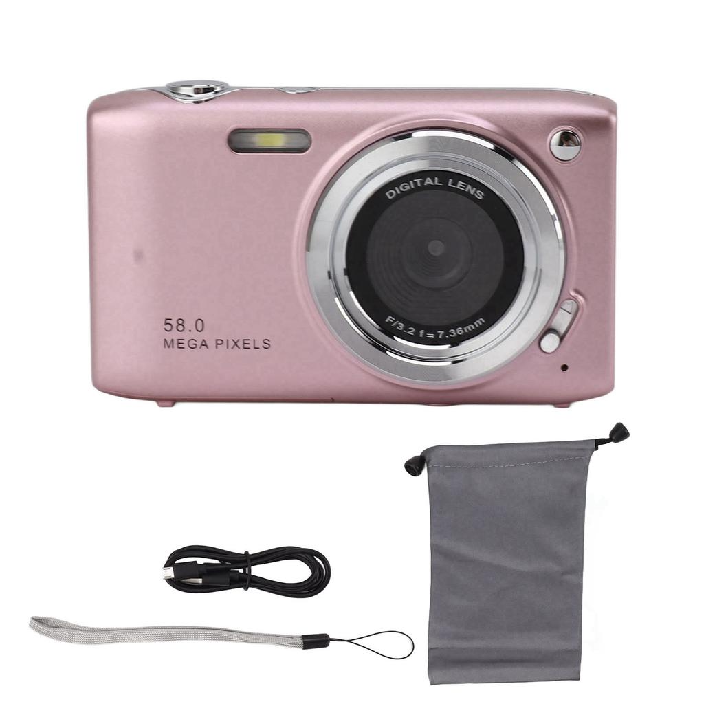 4K Digital Camera for Teens 58MP HD 2.88 Inch Screen 16X Zoom Autofocus Compact Camera for Travel Photography Vlog