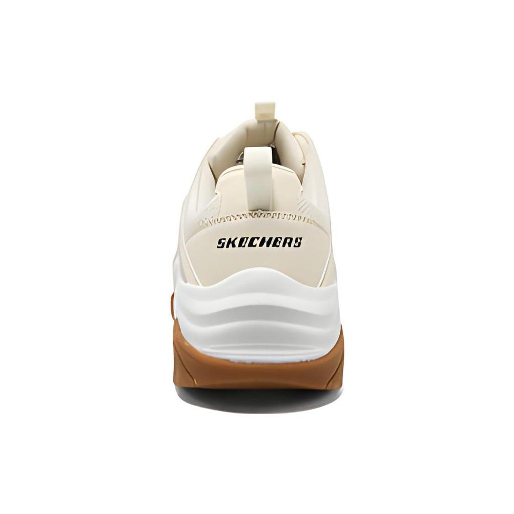 Skechers Stamina V3 Mesh Synthetic Leather Mecha Shoes Comfortable Versatile Shock Absorbing Durable Low Top Dad Shoes Men Sneakers 894162-NTBK