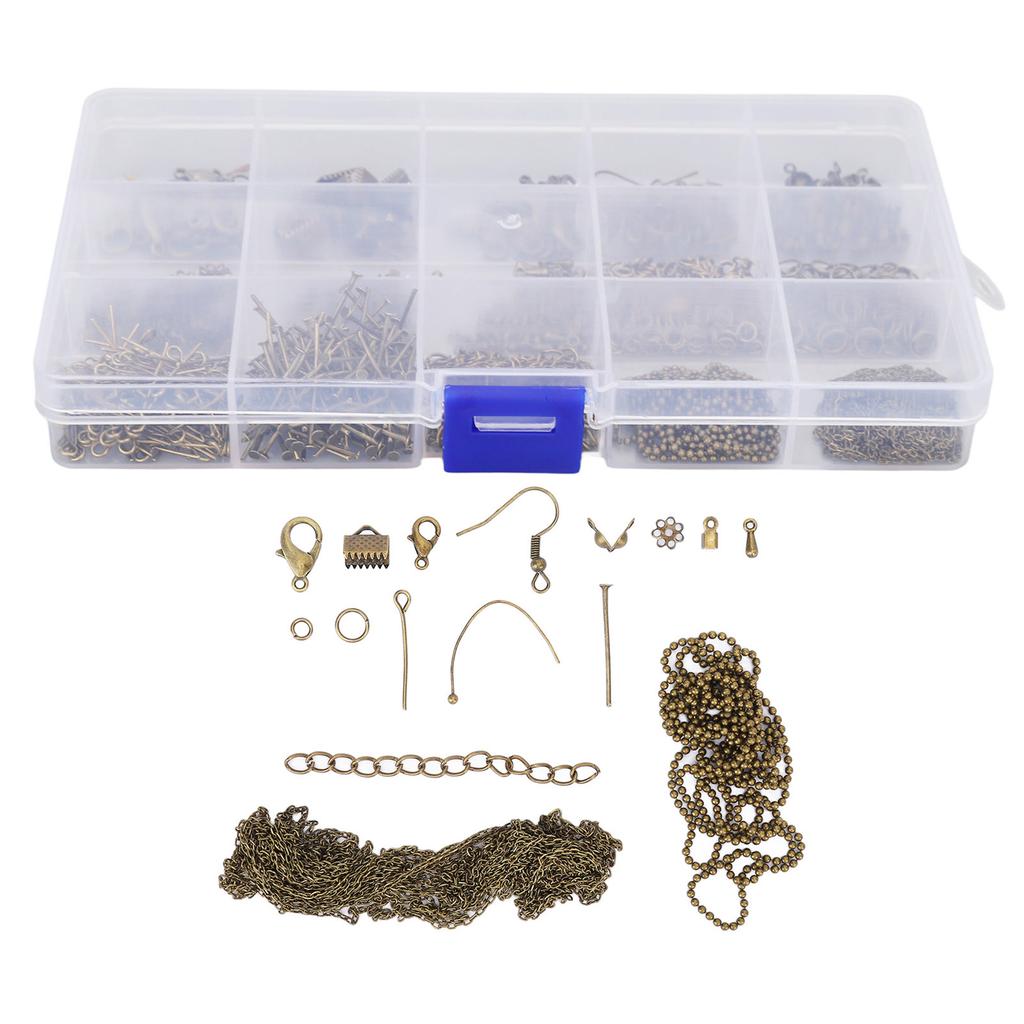Jewelry Making Kit Metal DIY Electroplated Shiny Exquisite Wear Resistant Jewelry Supplies for Handicrafts
