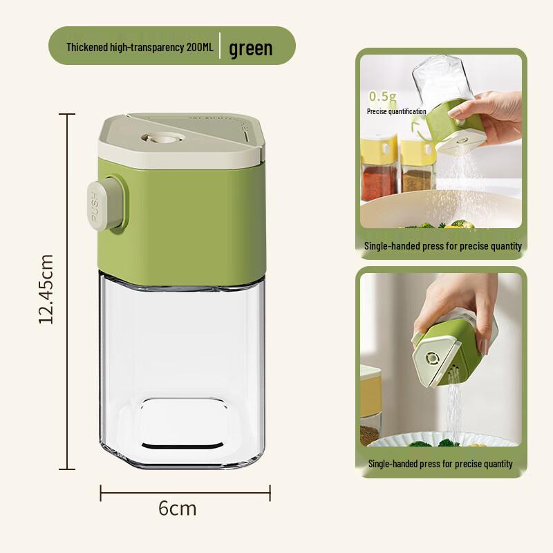 Dual-Use Glass Seasoning Jar