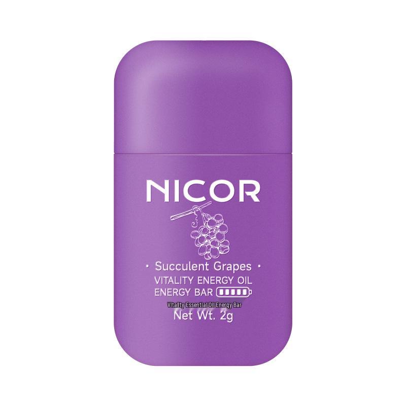 Nicor Vitality Energy Bars: Essential Oil Nasal Cooling for Alertness While Driving.