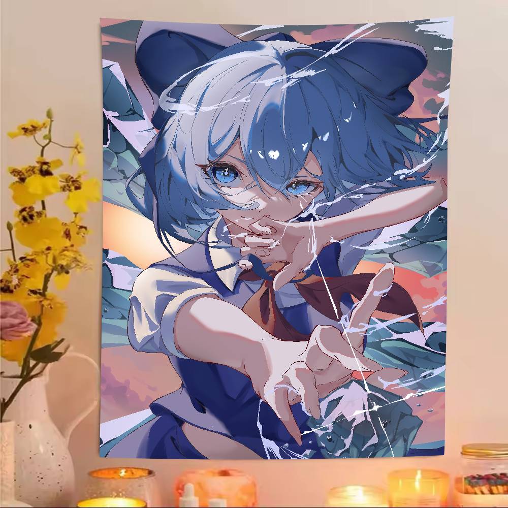 XXL Fashion Hot Popular Touhou Project Tapestry Anime Surrounding Bedroom Study Home TapestryRoom Dormitory Game Room Decoration