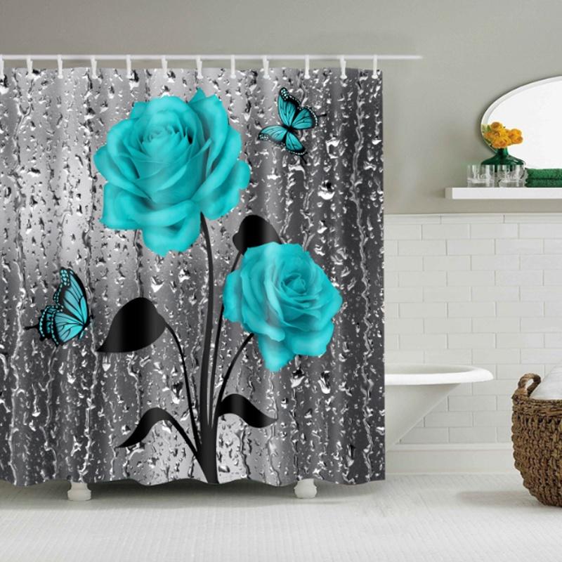 Stunning Waterproof Shower Curtain With Hooks Perfect Bathroom Decoration