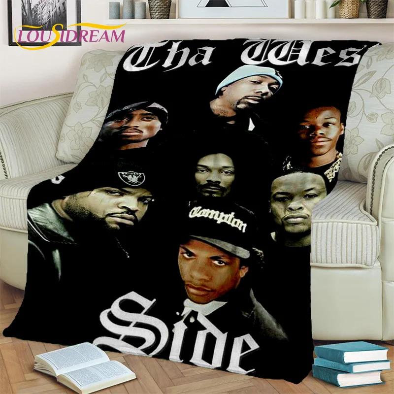 Hip Hop Rapper Art Legend Star 3D Blanket,Soft Throw Blanket for Home Bedroom Bed Sofa Picnic Travel Office Cover Blanket Kids