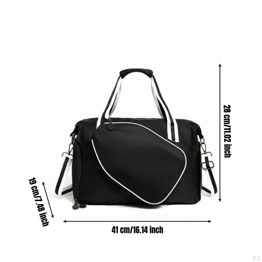 Large Pickleball Duffle Separate Shoe Compartment Racket Paddle Bag Stylish Design Crossbody