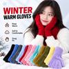 1 Pair Warm Insulation Knitted Glove Touchscreen Winter Glove Durable Warm Handwear  Outdoor