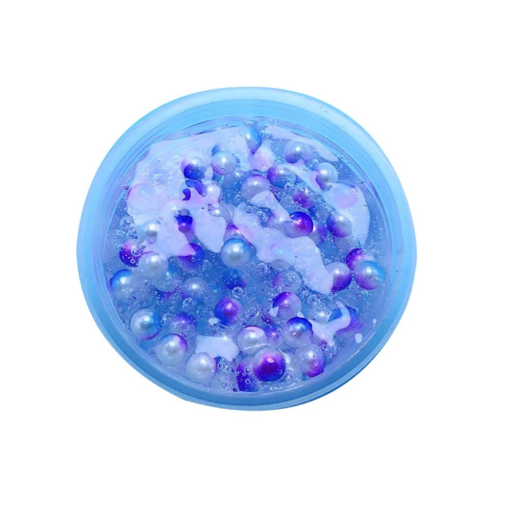 

60 мл разноцветные бусины, эластичная глиняная слизь «сделай сам», игрушка из глины для снятия стресса для детей и детей разноцветный