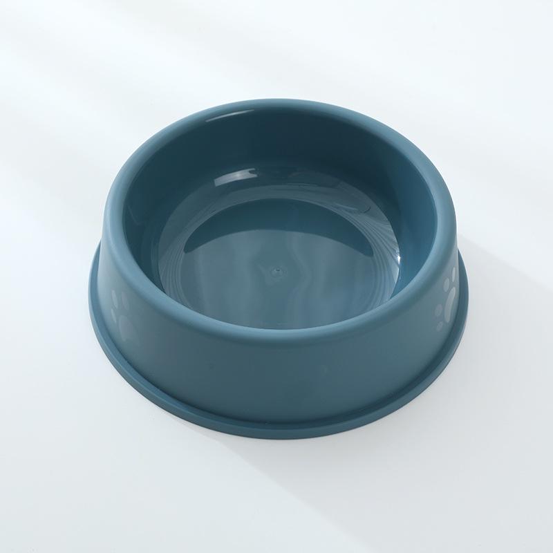 Miao Xin Bao Frosted Footprint Pet Single Bowl, Cat Bowl, Dog Food Bowl, Single Color Pet Bowl