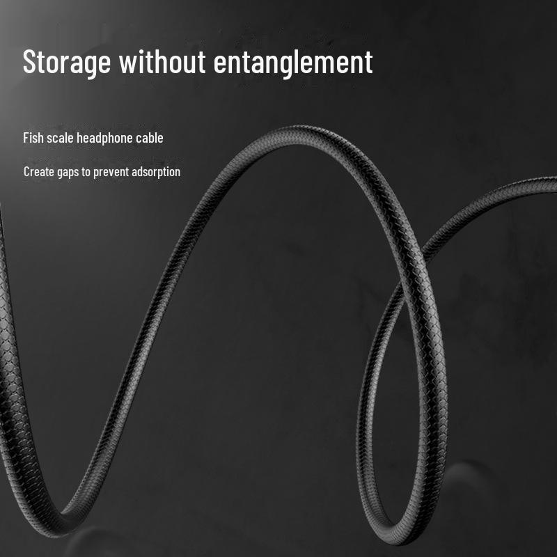 Kabelgebundene In-Ear-Kopfhörer von Youshengshi mit 3,5-mm-Klinkenstecker, kräftigem Bass, Rauschunterdrückung und integriertem Mikrofon für Mobilgeräte, Spiele und MP3.