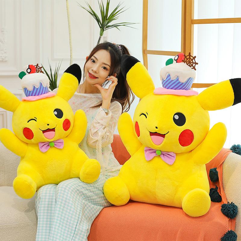 Plush Toy Pikachu Cute Cartoon Soft Short Velvet Children Gift Doll