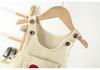 Korean-Style Kids Corduroy Overalls with Heart Embroidery - Unisex Jumpsuit 2026