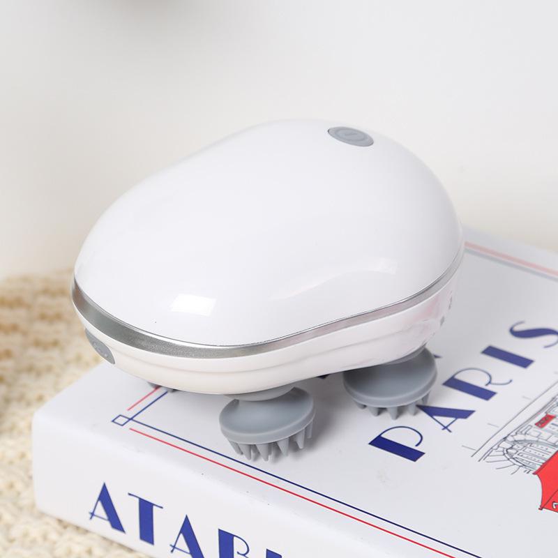 

Mini Electric Waterproof Scalp Massager with Red Light Therapy for Relaxation and Hair Growth білий