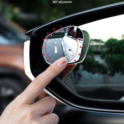 Car Blind Spot Round Mirror Car Rearview Mirror Car Accessories Wide-Angle Circle Convex Mirror Sucker Type Rearview Mirror