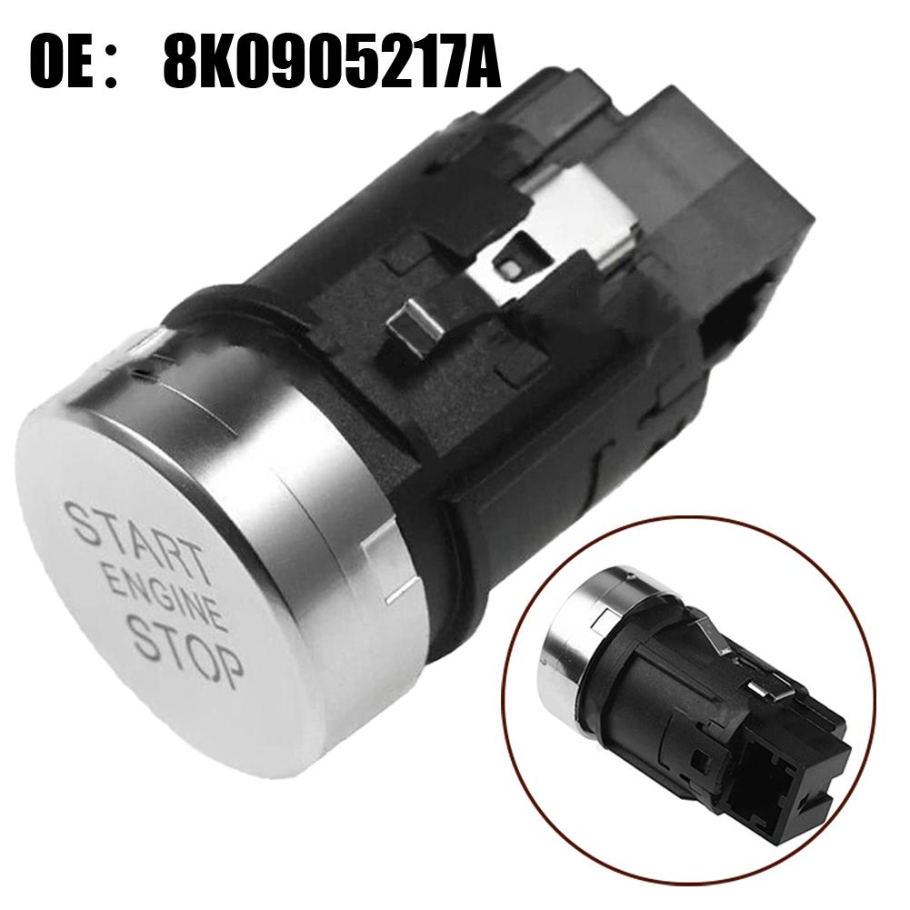 1pc Car Silver Start Stop Engine Switch Button 8K0905217 For Q5 2009-2012 Mental Plastic Car Accessories Hight Quailtly