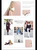 Portamonete con Cerniera e Nappe Stile Coreano - Portafoglio da Donna con Motivo a Croce