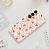For Samsung Galaxy A17 5G Case Red Canes and Stockings Pattern Printing Straight Edge TPU Phone Back Cover