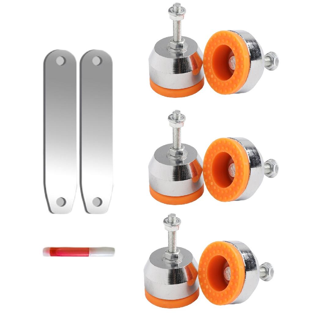 6pcs Cutting Machine Base Rubber Foot Pad Anti Slip Shock-absorbing Fixed Protective Granular Ball Cutting Machine Foot Pads