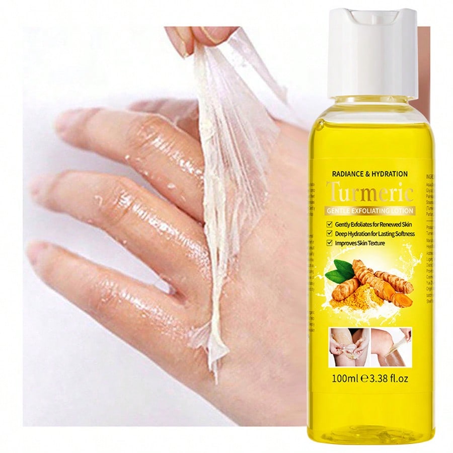 Kurkuma Peelinglotion 10ml Feuchtigkeitsspendend Aufhellend Entfernt sanft abgestorbene Hautzellen