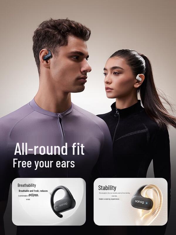 SANAG Z7 Pro Open-Ear Bone Conduction Sports Headphones