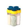 Multi-Color 5-in-1 Kitchen Seasoning Set: Salt Shaker, MSG Container, Spice Jar