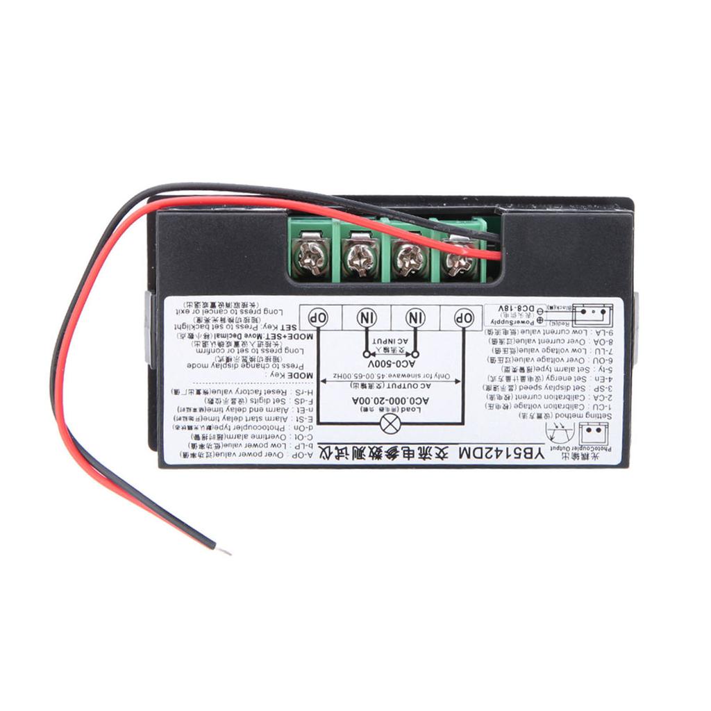 YB5142DM 0 500V Intelligentes Digitales LCD-Display AC Spannungsstrom Tester Messgerät (# 4)
