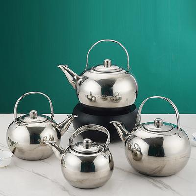 Stainless Steel Water Kettle Teapot With Infuser Filter Coffee Kettle Green Oolong Tea Jug Home Office Tea Coffee Tools Cookware