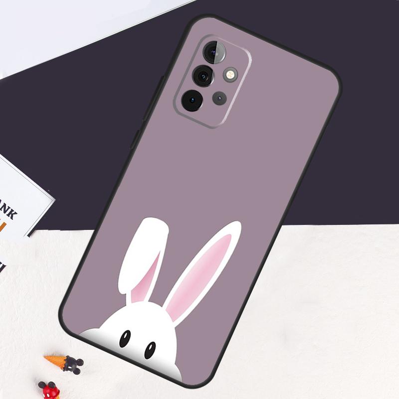 Bunny Rabbit Ears Cover For Samsung Galaxy A54 A34 A14 A52S A12 A22 A32 A52 A72 A13 A33 A53 A50 A51 A71 Case