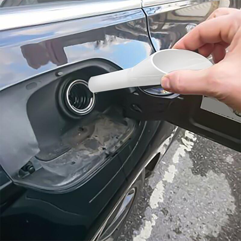 White Capless Fuel Funnel Gas Filler Spout For 09-2020 Ford Lincoln 8U5Z17B068B
