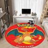 1pc Pokemon Charizard Office Round Area Rug, Indoor Mat Suitable For Office, Under Office Chairs Bedroom Living Room Home Decor, Room Deco