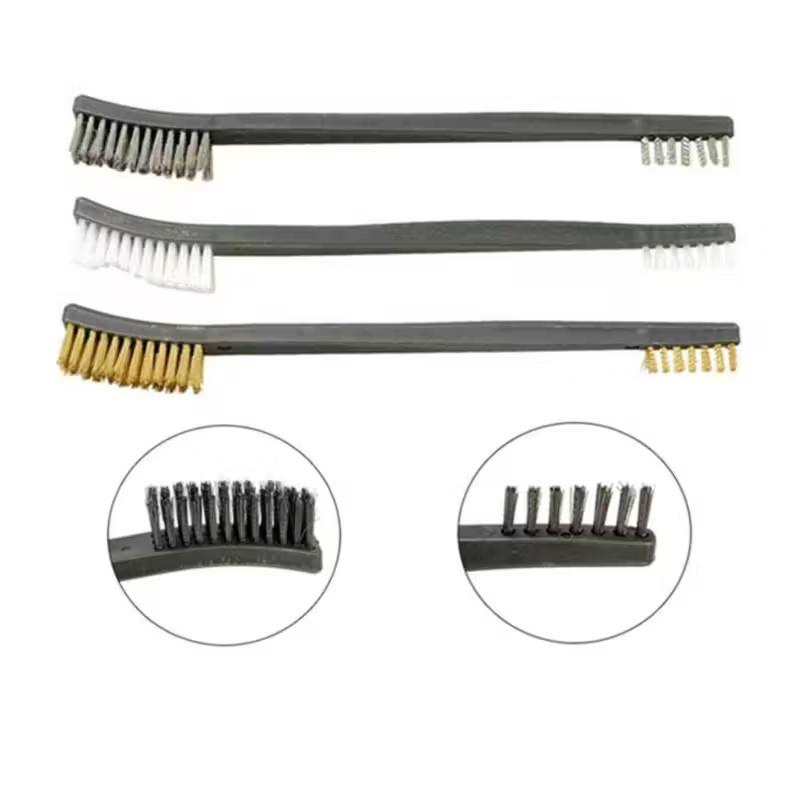 Multi-function Car Detailing Cleaning Tool Accessories Wire Brushes and 4 Nylon Picks Pick and Brush Set 3 Double-headed Brushes