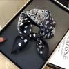 70cm Versatile Fashionable Mulberry Imitation Silk Scarf for Middle-Aged & Elderly - Summer Neck Protection