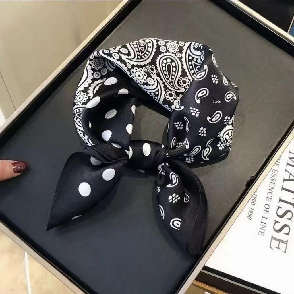 70cm Versatile Fashionable Mulberry Imitation Silk Scarf for Middle-Aged & Elderly - Summer Neck Protection